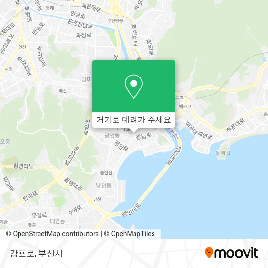 감포로 지도