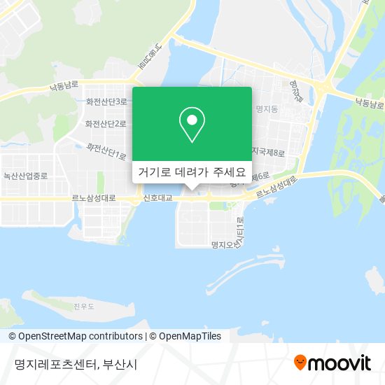명지레포츠센터 지도