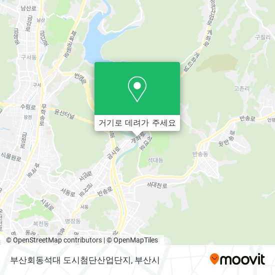 부산회동석대 도시첨단산업단지 지도