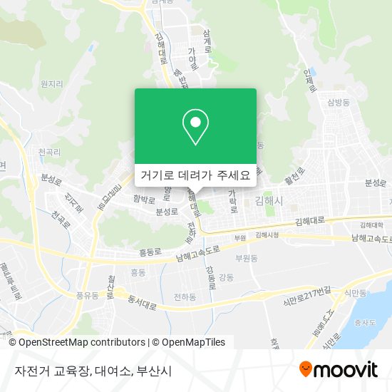 자전거 교육장, 대여소 지도