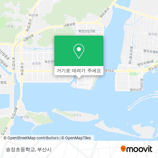송정초등학교 지도