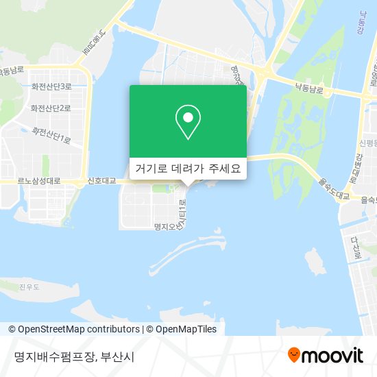 명지배수펌프장 지도