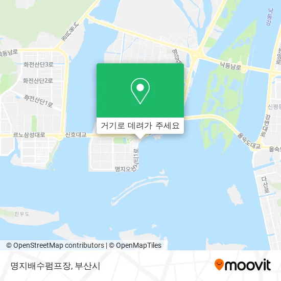 명지배수펌프장 지도