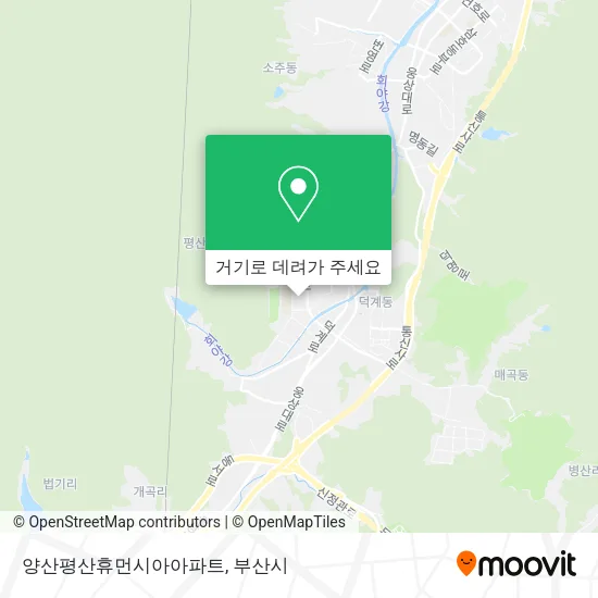 양산평산휴먼시아아파트 지도