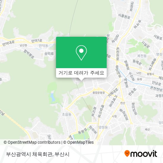 부산광역시 체육회관 지도