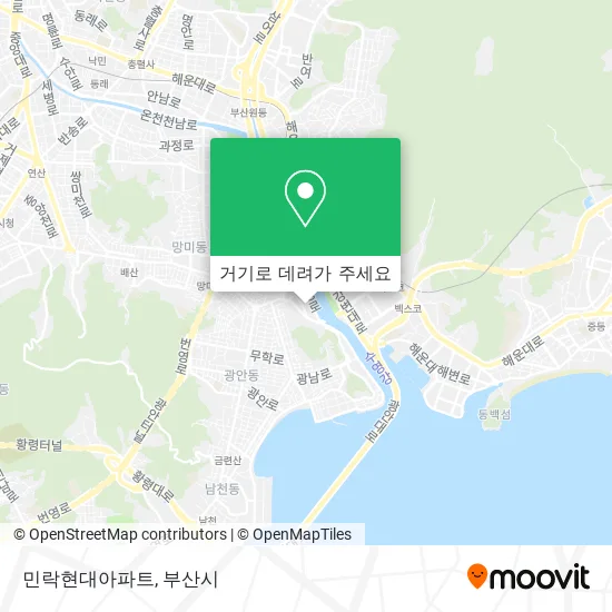 민락현대아파트 지도