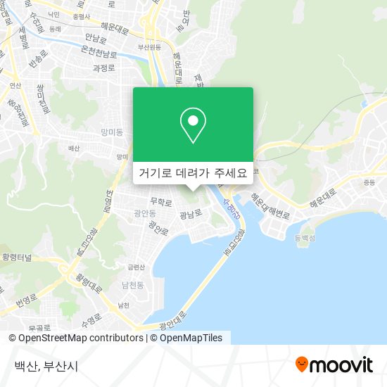 백산 지도
