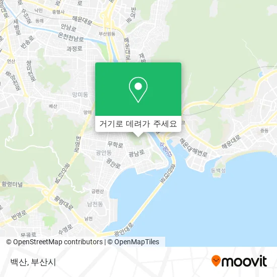 백산 지도