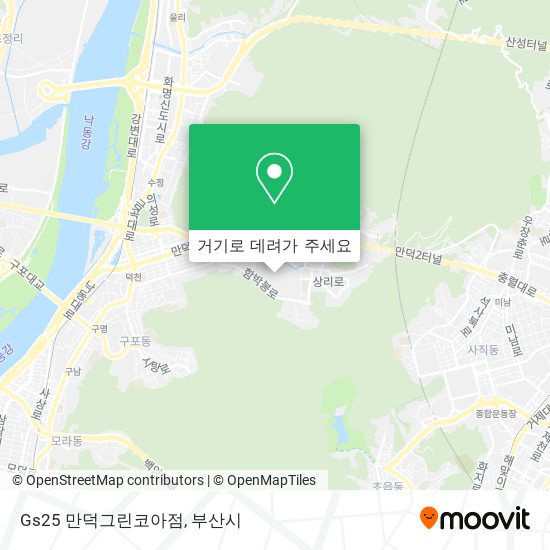 Gs25 만덕그린코아점 지도