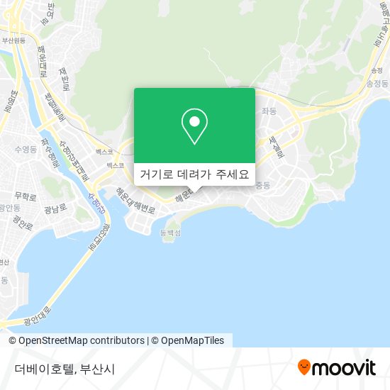 더베이호텔 지도