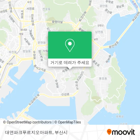 대연파크푸르지오아파트 지도