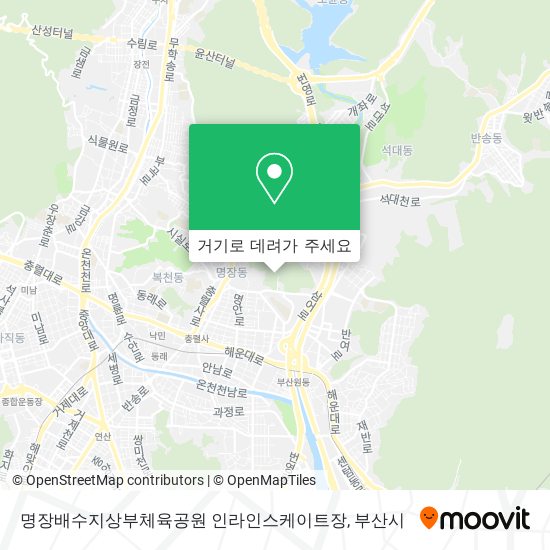 명장배수지상부체육공원 인라인스케이트장 지도