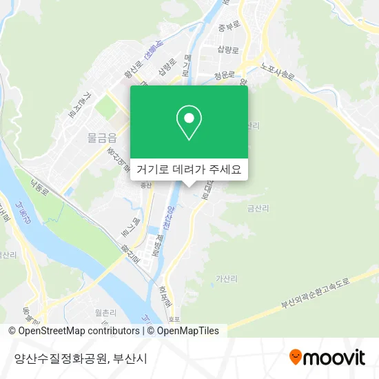 양산수질정화공원 지도
