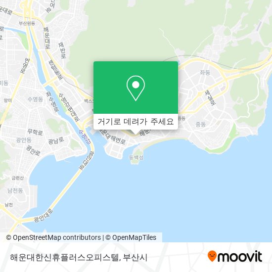 해운대한신휴플러스오피스텔 지도