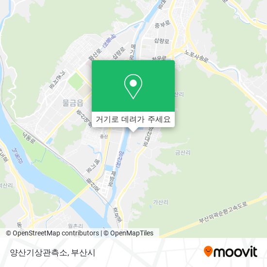 양산기상관측소 지도