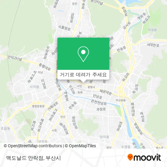맥도날드 안락점 지도