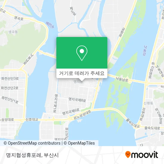 명지협성휴포레 지도