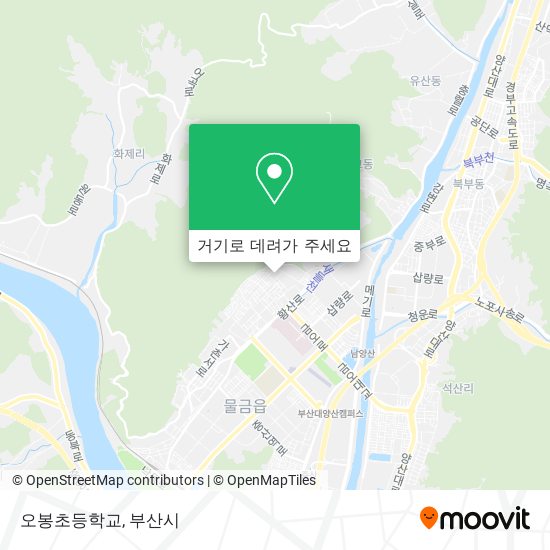 오봉초등학교 지도