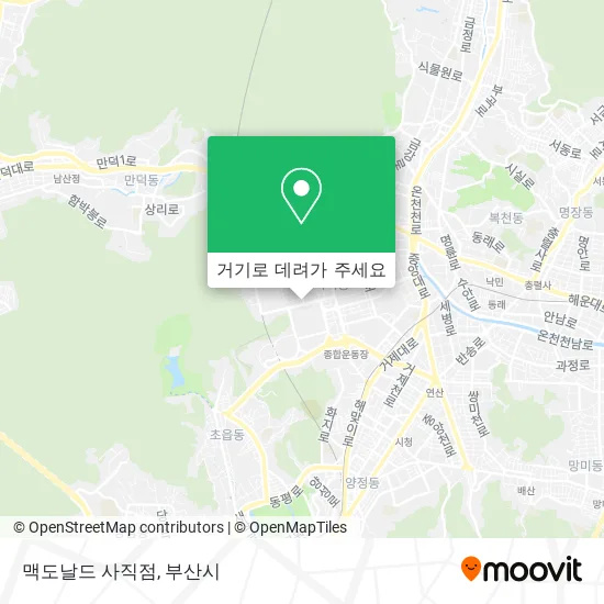 맥도날드 사직점 지도