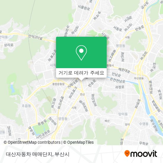 대산자동차 매매단지 지도