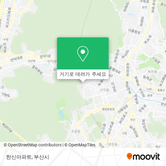한신아파트 지도