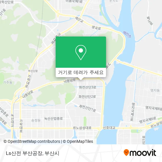 Ls산전 부산공장 지도