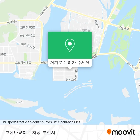 호산나교회 주차장 지도