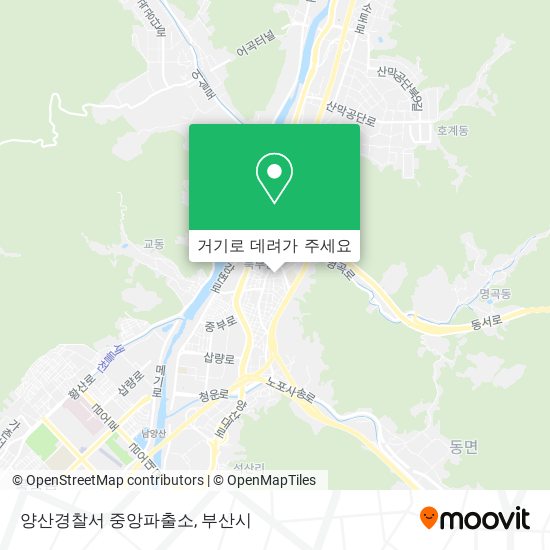 양산경찰서 중앙파출소 지도