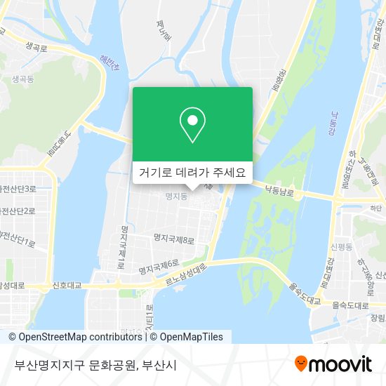 부산명지지구 문화공원 지도