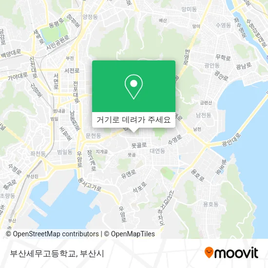 부산세무고등학교 지도