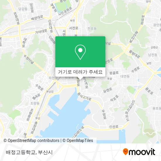 배정고등학교 지도
