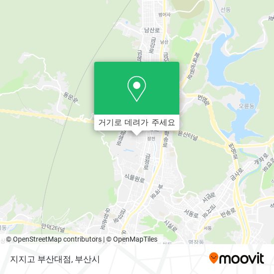 지지고 부산대점 지도