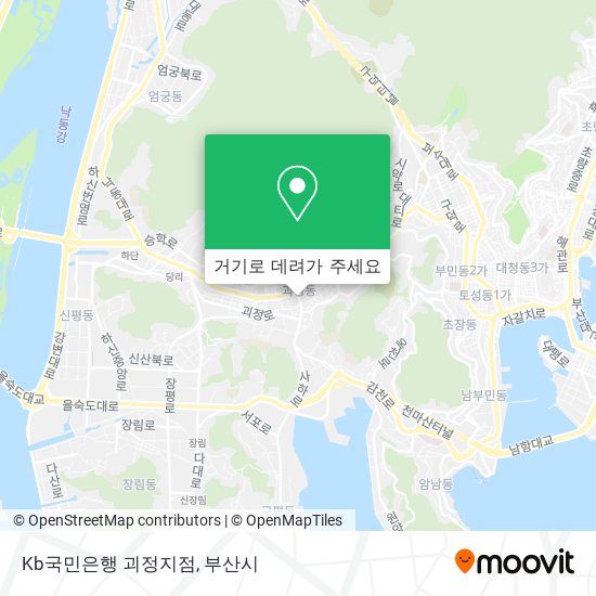 Kb국민은행 괴정지점 지도