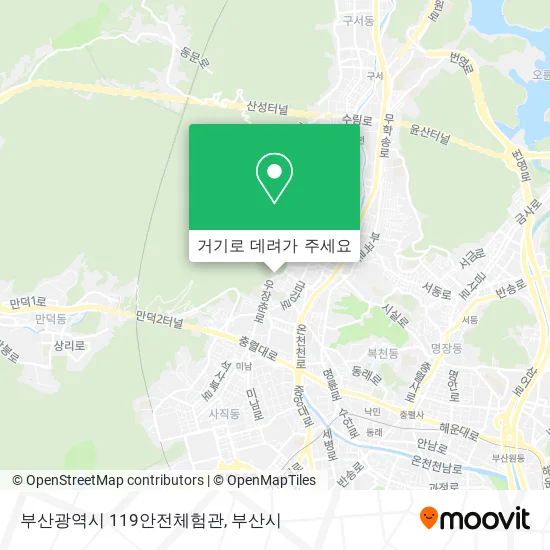 부산광역시 119안전체험관 지도
