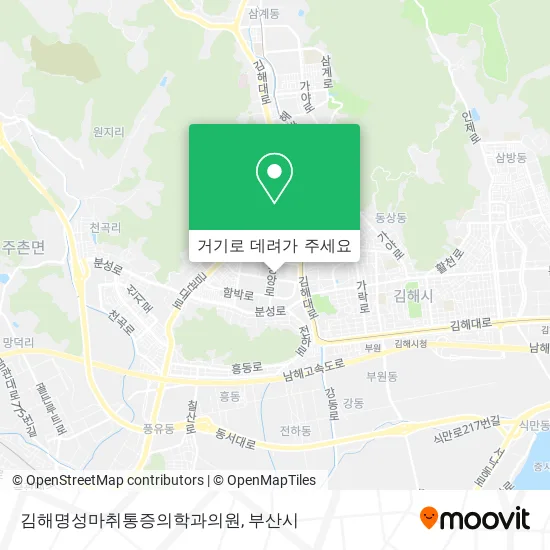 김해명성마취통증의학과의원 지도