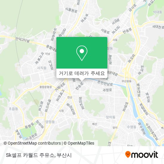 Sk셀프 카월드 주유소 지도