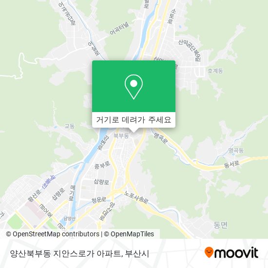 양산북부동 지안스로가 아파트 지도