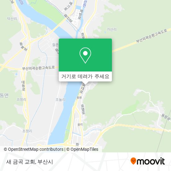새 금곡 교회 지도