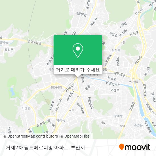 거제2차 월드메르디앙 아파트 지도