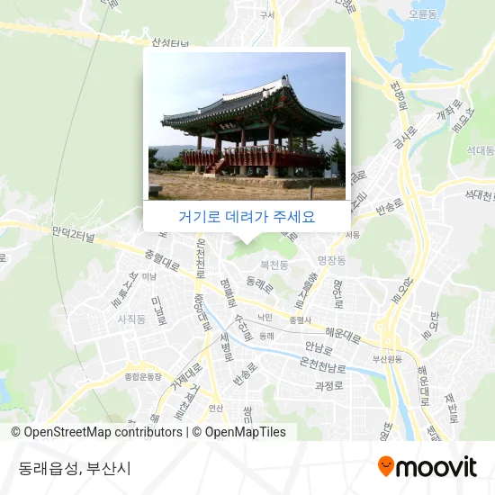 동래읍성 지도
