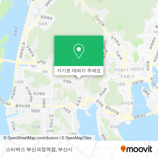 스타벅스 부산괴정역점 지도