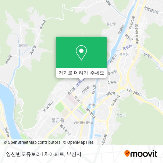 양산반도유보라1차아파트 지도