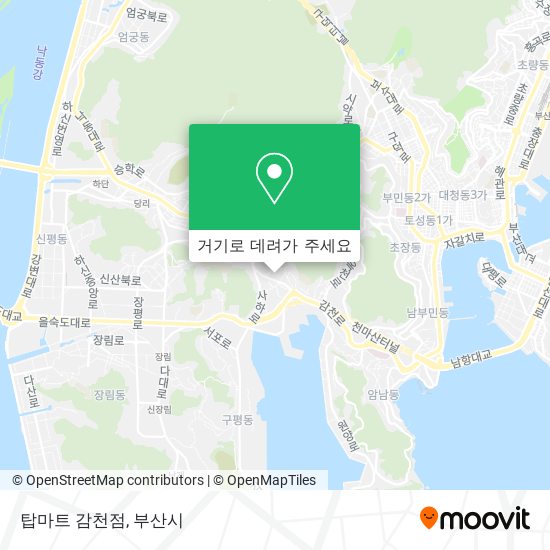 탑마트 감천점 지도