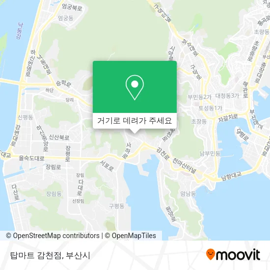 탑마트 감천점 지도