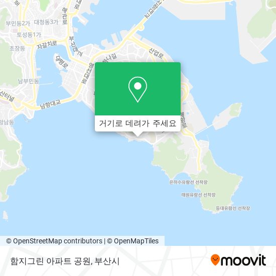 함지그린 아파트 공원 지도