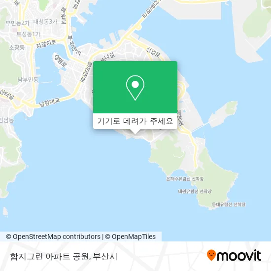 함지그린 아파트 공원 지도