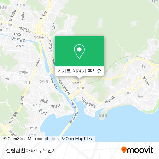 센텀삼환아파트 지도