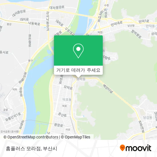 홈플러스 모라점 지도