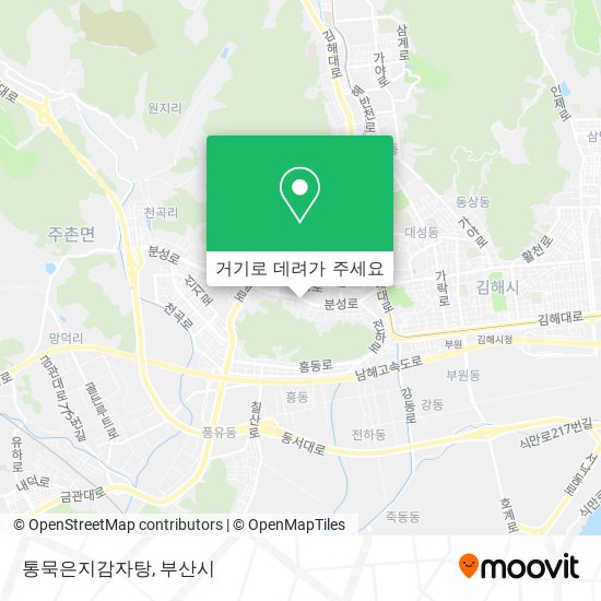 통묵은지감자탕 지도