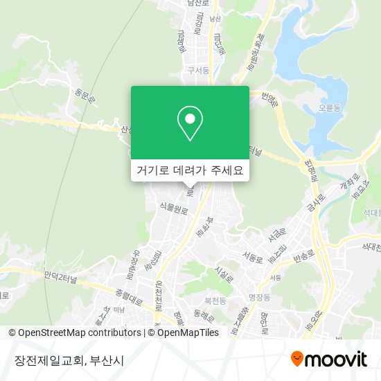 장전제일교회 지도